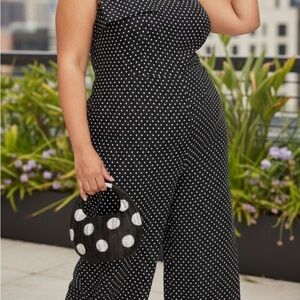 Kate Spade x Target Polka Dot Wicker Crescent Bag